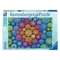 Radiating Rainbow Mandalas 2000Pcs Jigsaw Puzzle