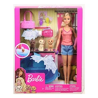 Barbie Doll AND Puppy Playset Color May Vary