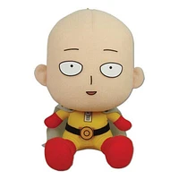 One Punch Man Saitama Sitting plush 8″