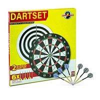 AMATEUR Double-Sided Flocking Dartboard Set