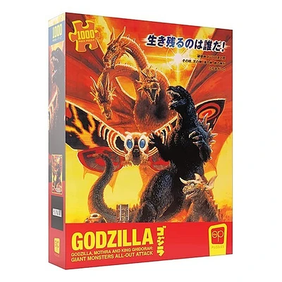 Puzzle 1000Pc Godzilla Mothra & Ghidorah