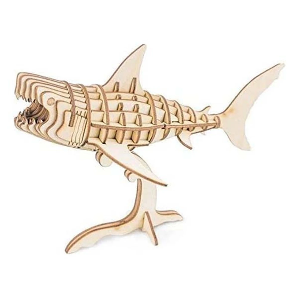 Robotime 3D Wooden Puzzle Shark Modern