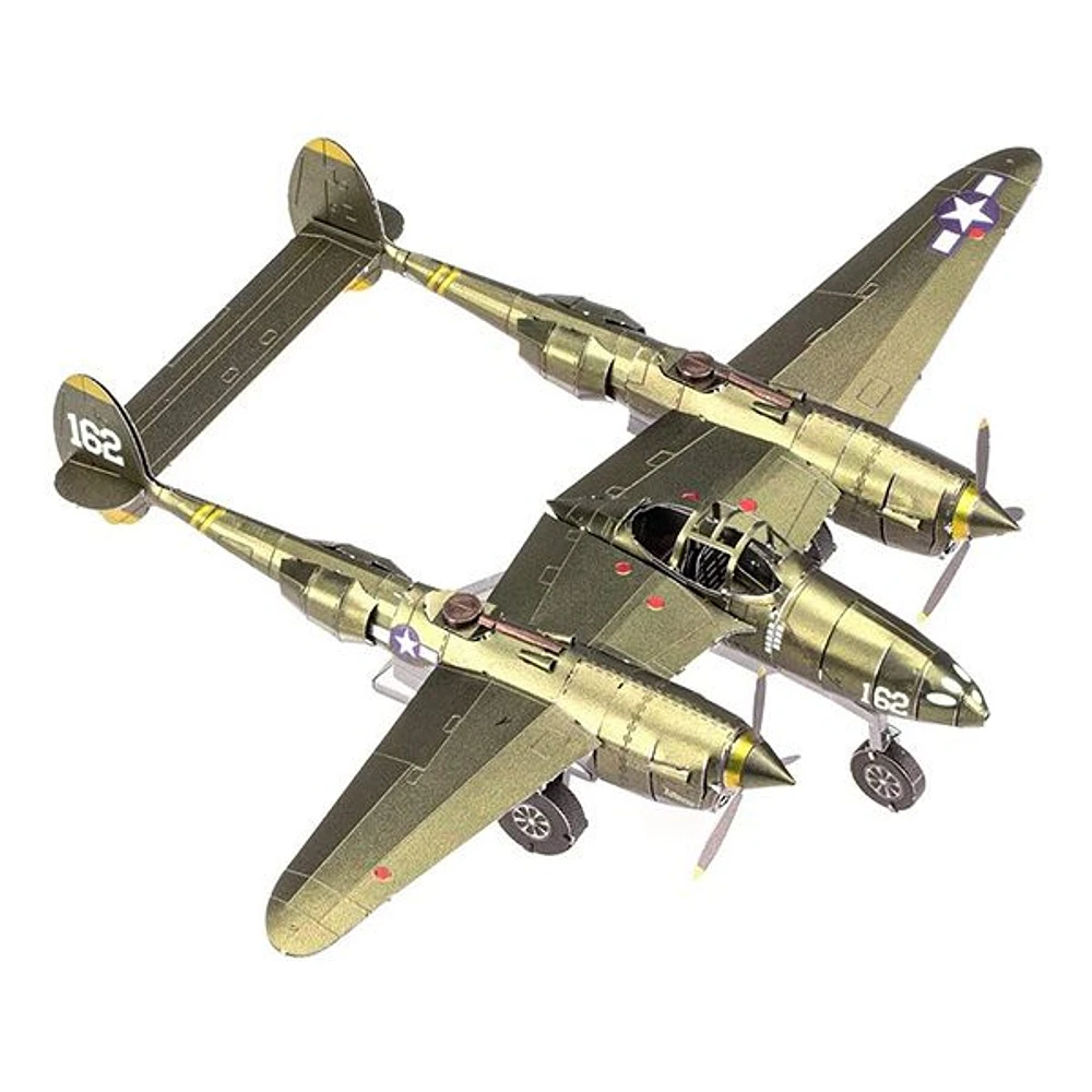 Premium Series P-38 Lightning 3D Metal Model Kit