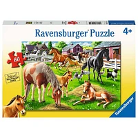 Happy Horses 60 Pcs Jigsaw Puzzle