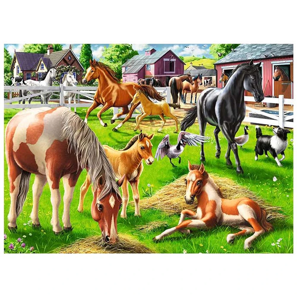 Happy Horses 60 Pcs Jigsaw Puzzle