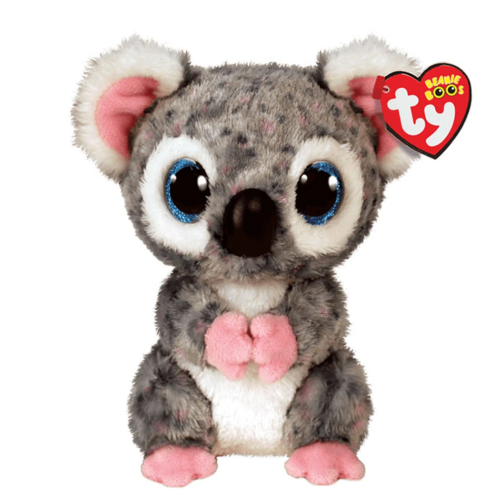 Ty beanie boos karli the grey spotted koala 6″ small