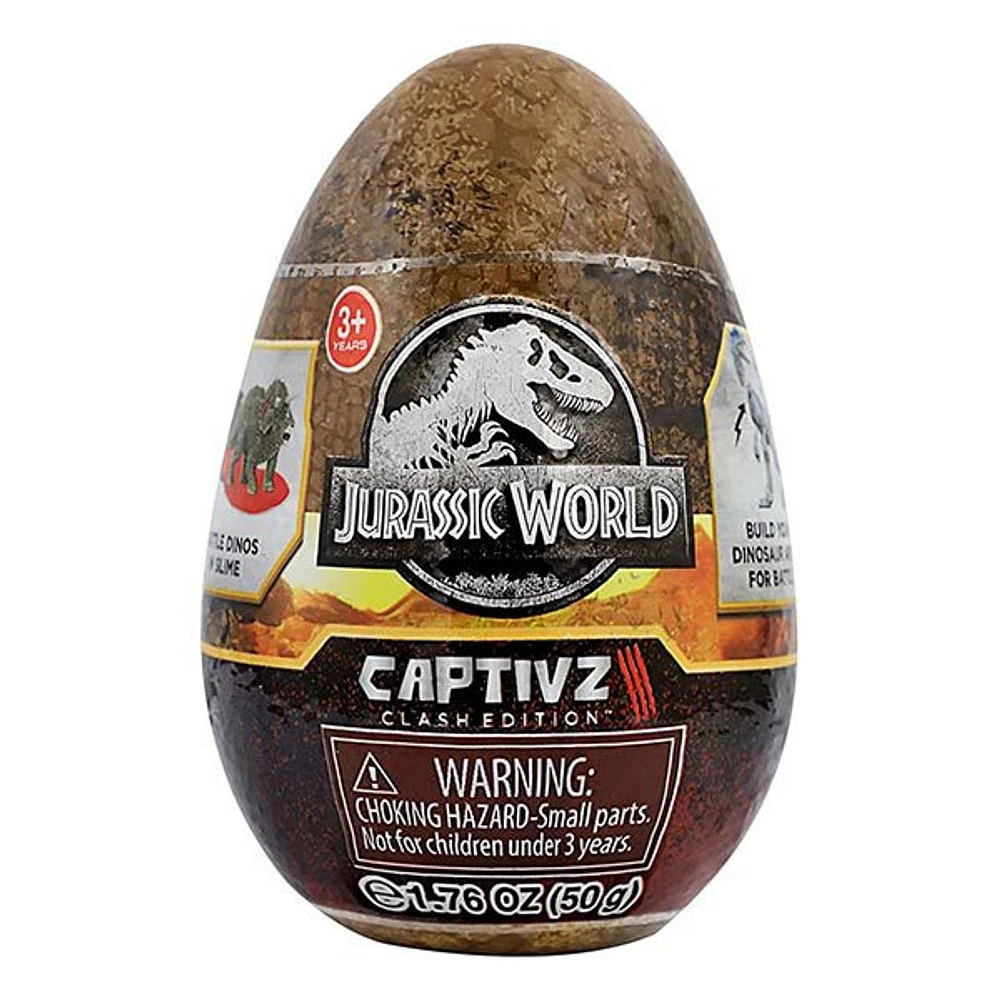 Jurassic World CAPTIVZ Clash Edition Slime Egg(STYLE MAY VARY)