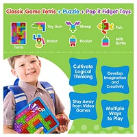 Tambee Silicone Building Block Puzzle Blue