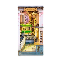 3D Wooden Puzzle House Book Nook Sakura Tram