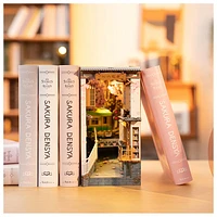 3D Wooden Puzzle House Book Nook Sakura Tram