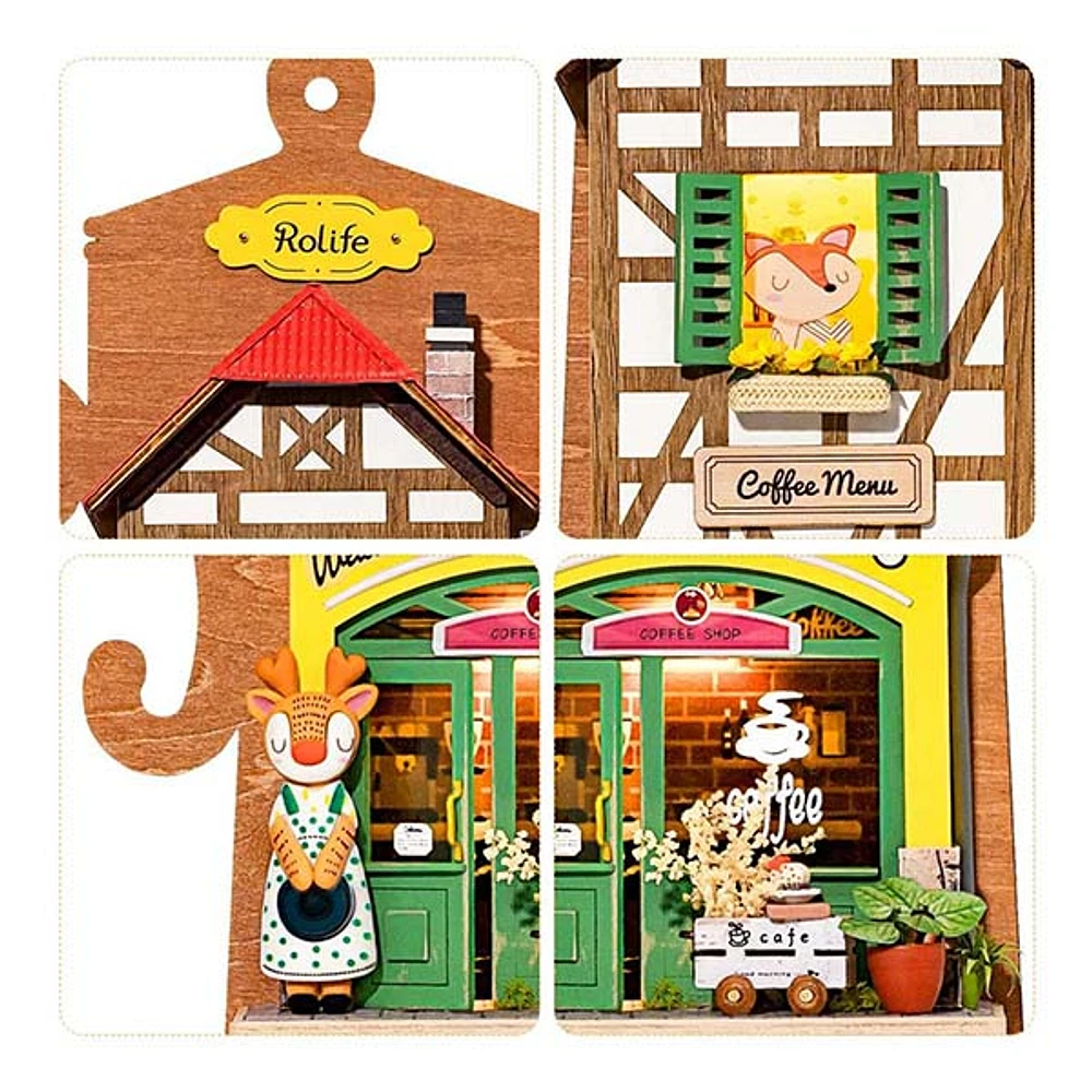 3D Wooden Puzzle Lazy Coffee House