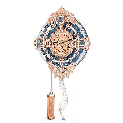 3D Wooden Puzzle Romantic Notes Wall Clock