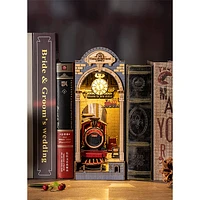 3D Wooden Puzzle Book Nook Magic Time with Display