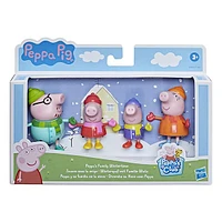 Peppa Pig Peppa’s Club Peppa’s Family Wintertime Figure 4-Pack