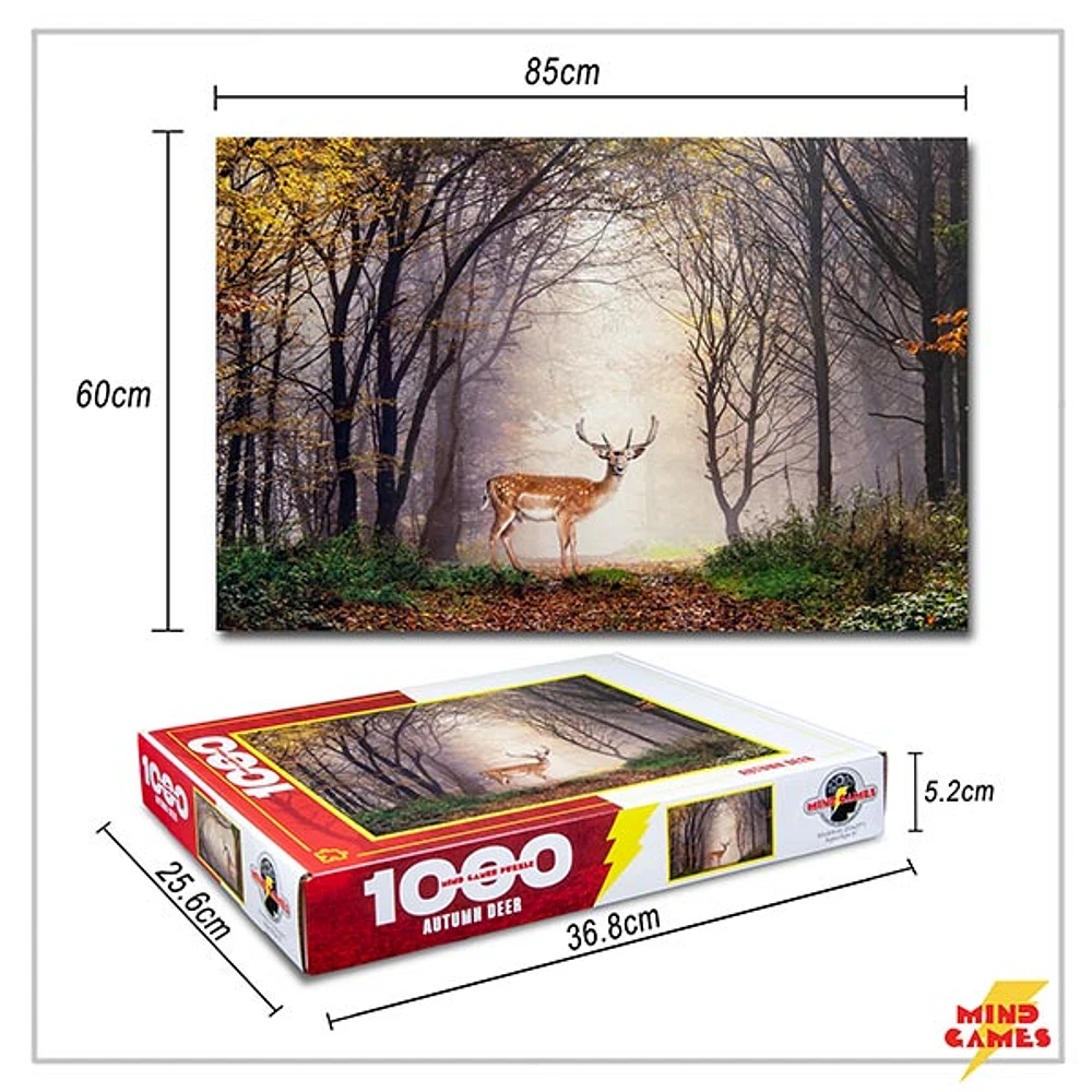 Autumn Deer 1000 Pieces Jigsaw Puzzlev