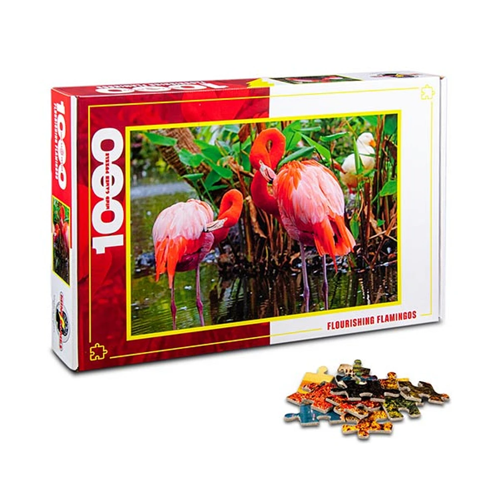 Flourishing Flamingos 1000 Pieces Jigsaw Puzzle