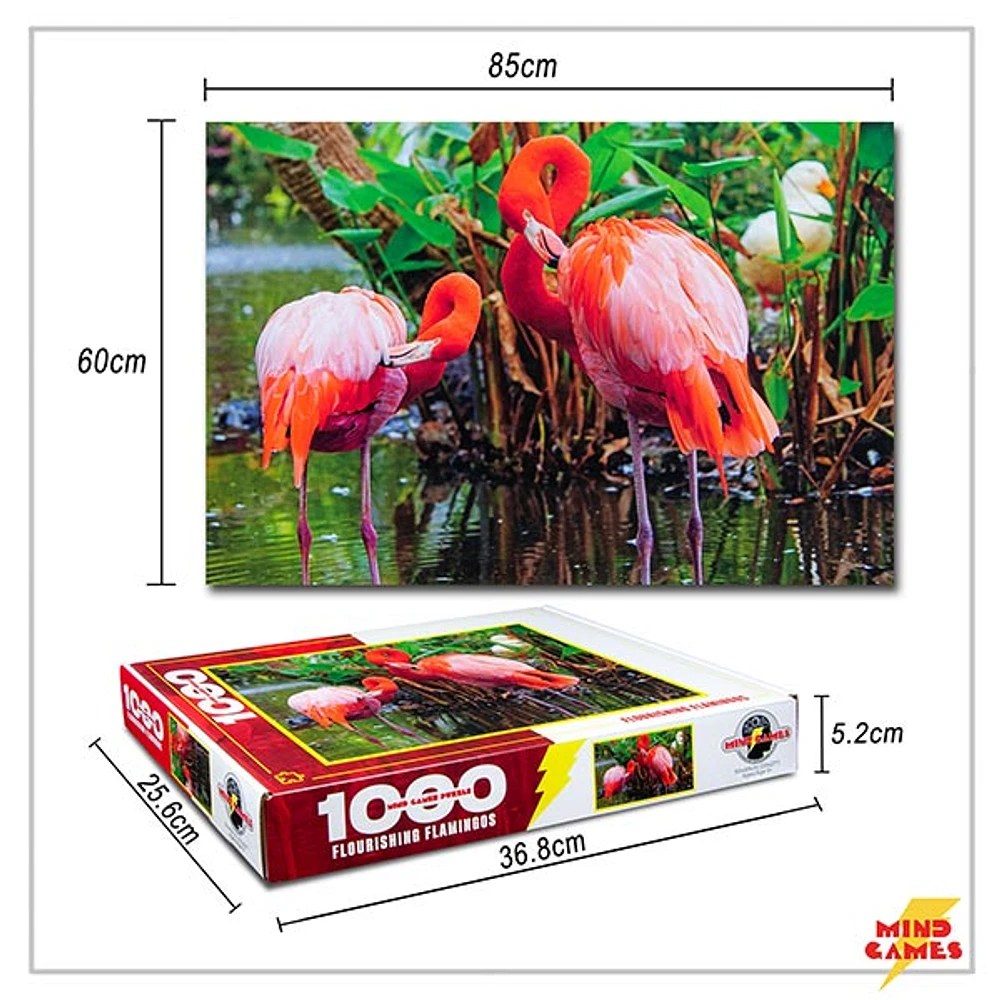 Flourishing Flamingos 1000 Pieces Jigsaw Puzzle