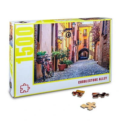 Cobblestone Alley Pieces Jigsaw Puzzle