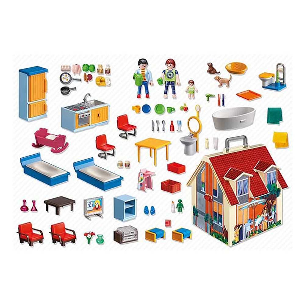 Take Along Modern Doll House 129PCS