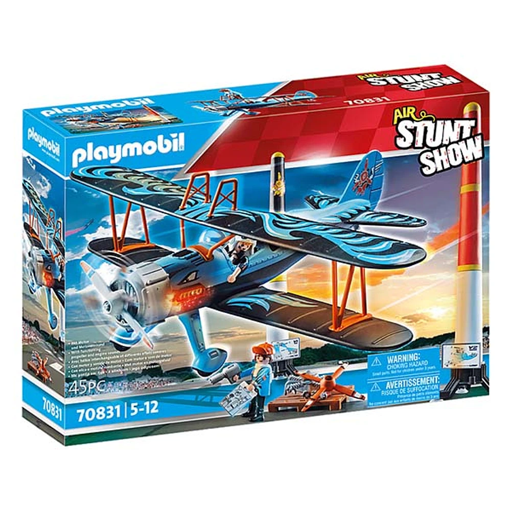 Air stunt show biplane 45pc