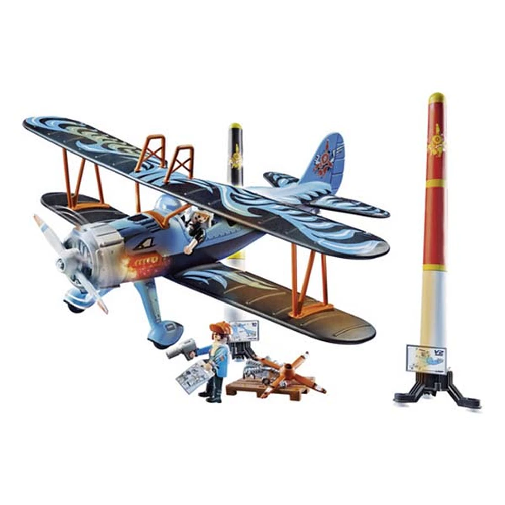 Air stunt show biplane 45pc