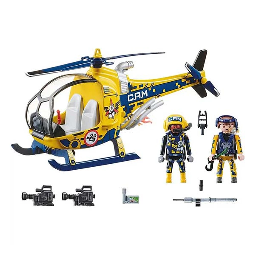 Air Stunt Show Helicopter With Film Crew 36PC