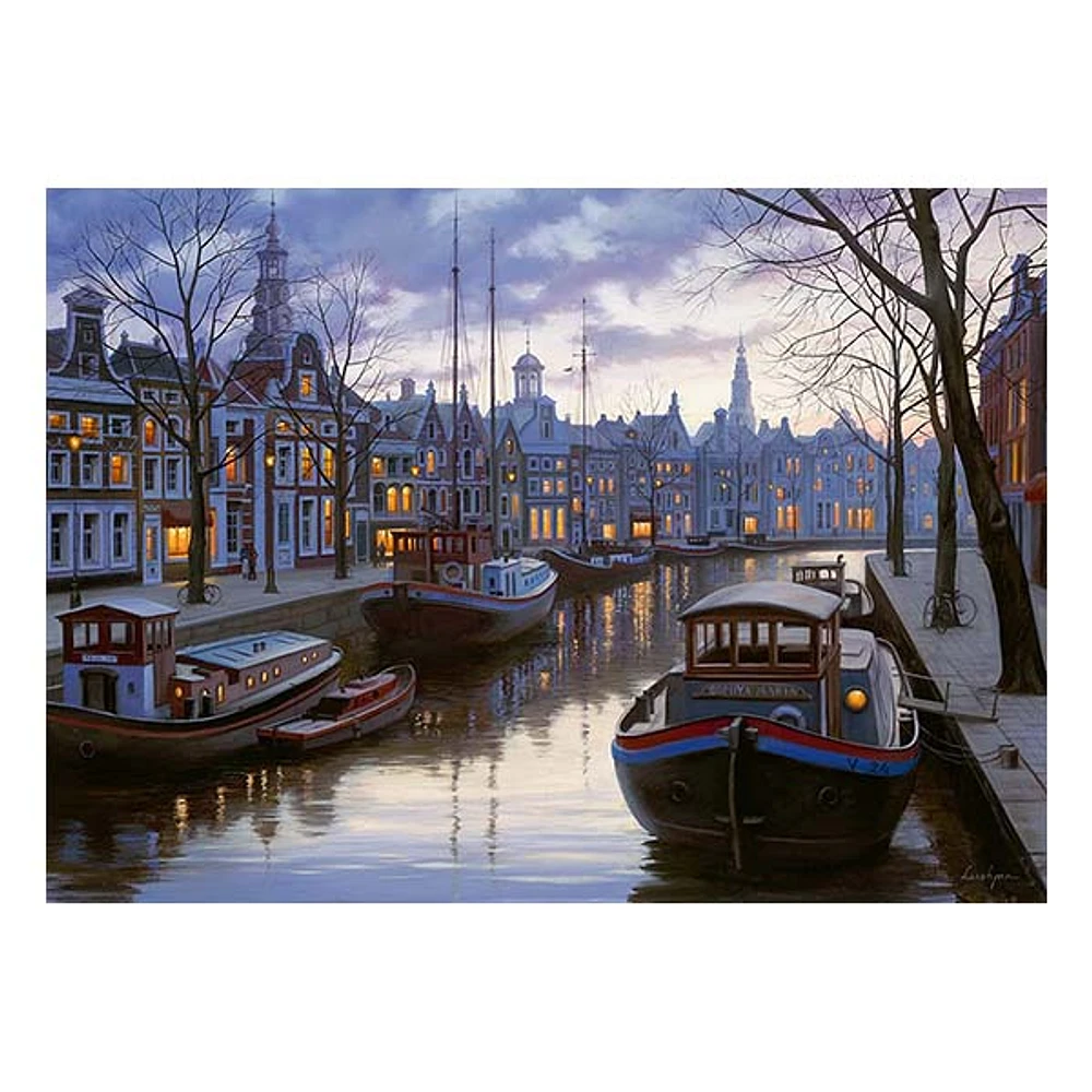 Life On The Canal 1000 Piece Puzzle