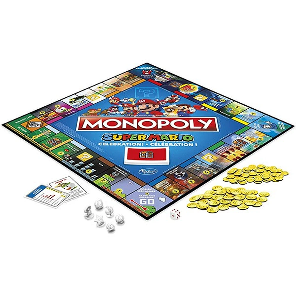 Hasbro Monopoly Super Mario Brothers Celebration Edition Board Game