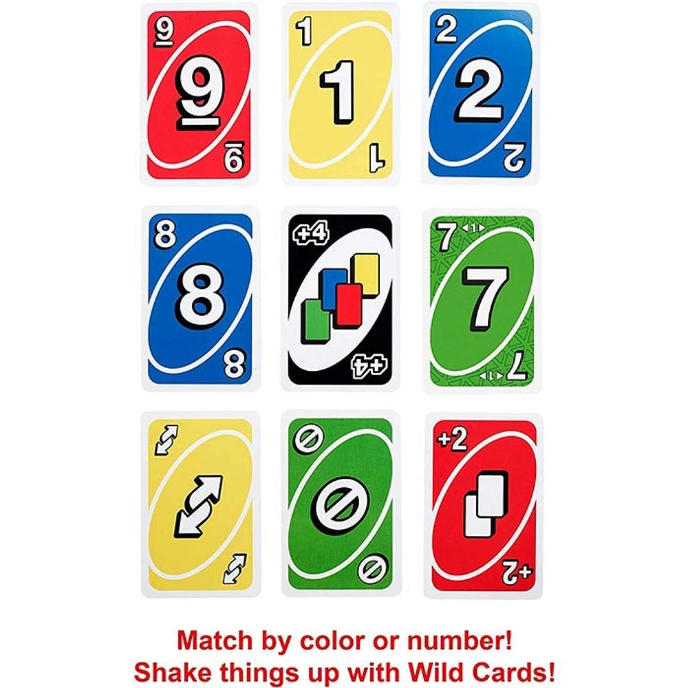 UNO Showdown Quick Draw Family Card Game