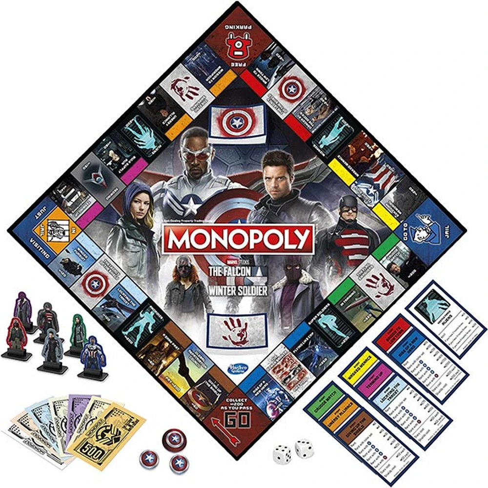 Hasbro Monopoly Marvel Studios’ The Falcon and The Winter Soldier Edition Board Game