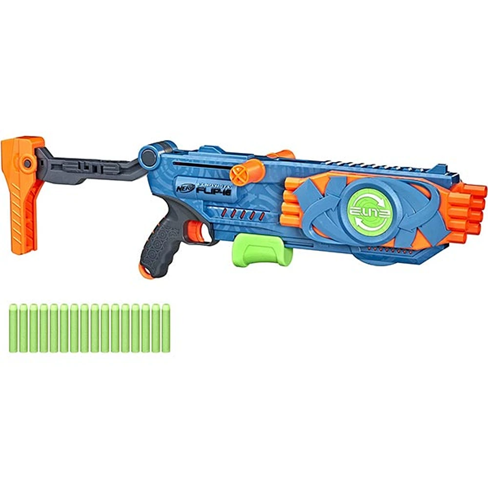 NERF Elite 2.0 Flipshots Flip 16 Blaster with 16 Dart Barrels