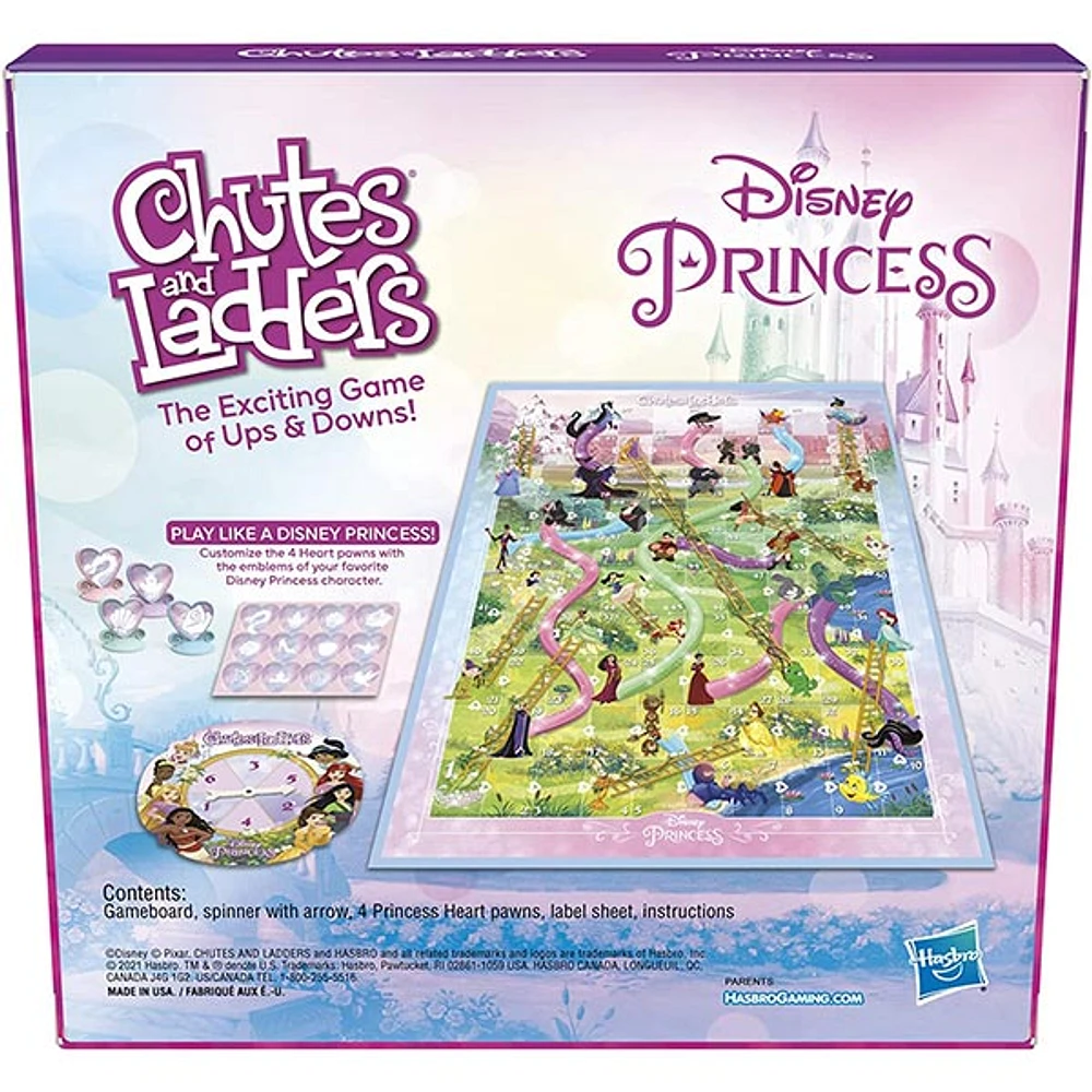 Hasbro Chutes and Ladders Disney Princess Edition Board Game