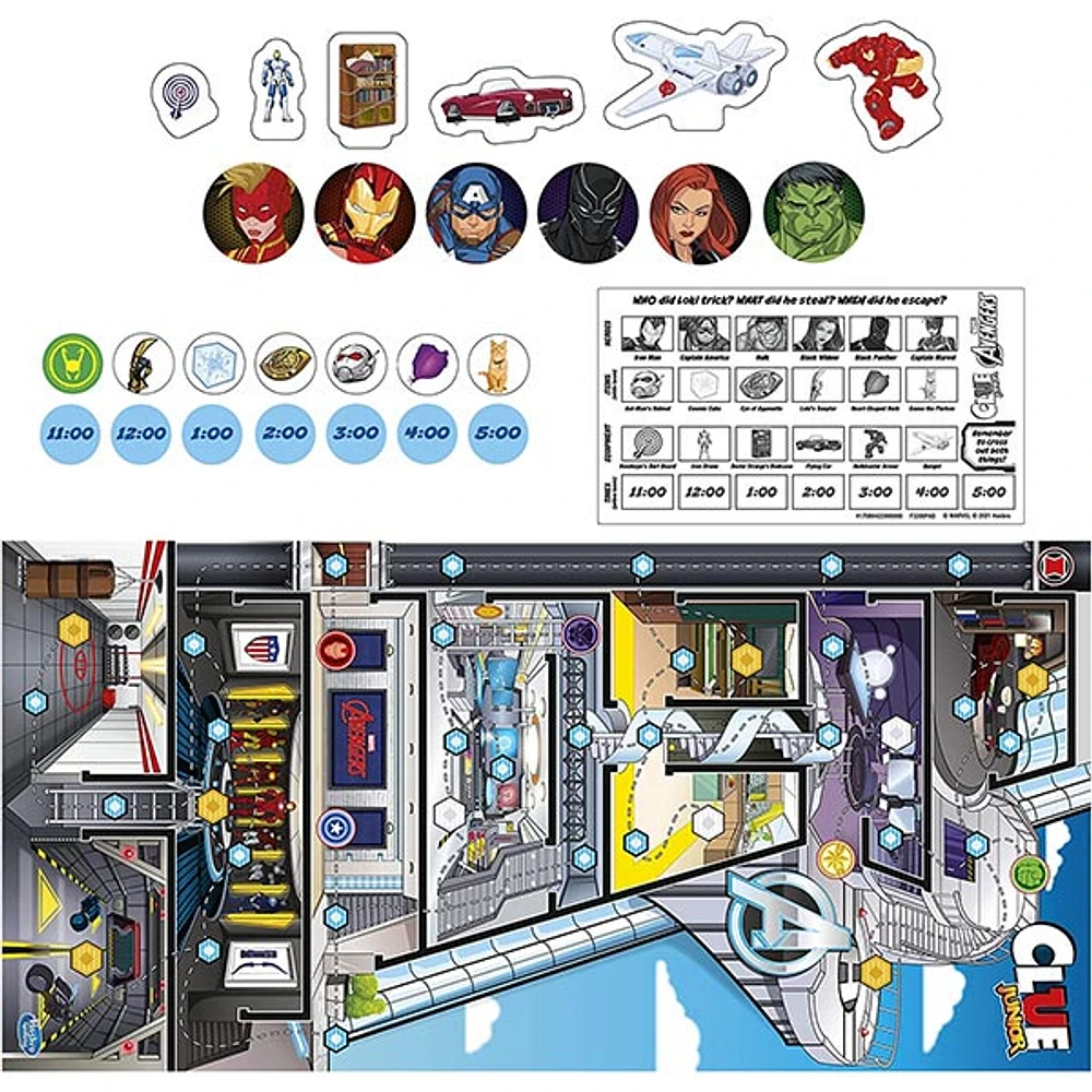 Hasbro Clue Junior Marvel Avengers Edition Board Game