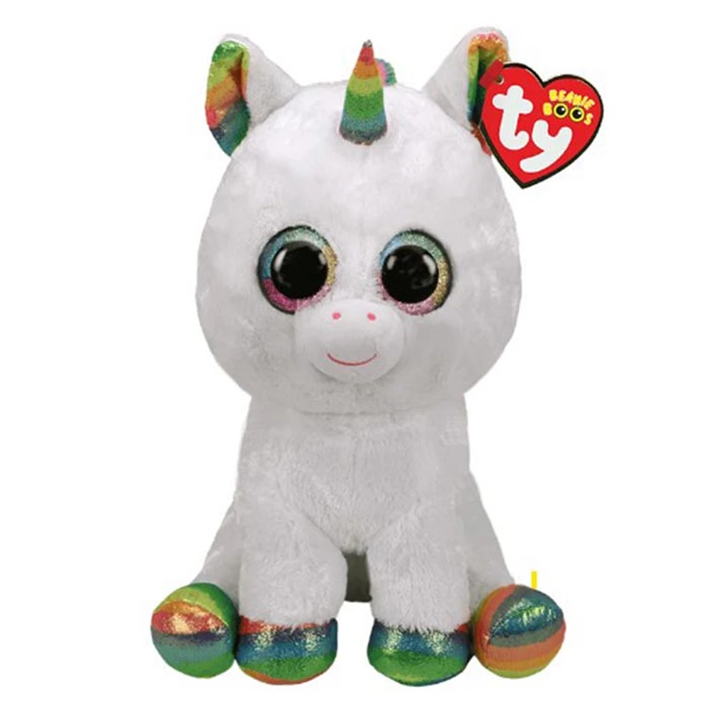 Ty Beanie Boos- Pixy White Unicorn Large Plush