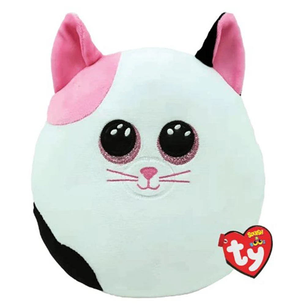 Ty Beanie Boos -Muffin Pink And White Cat Large Plush