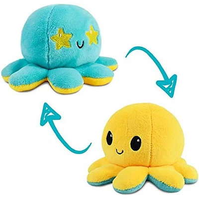 TeeTurtle The Original Reversible Octopus Starry Eyes Plushie