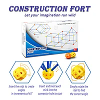 Kids Construction Fort Building Kit 69 PCS Indoor/Outdoor Play