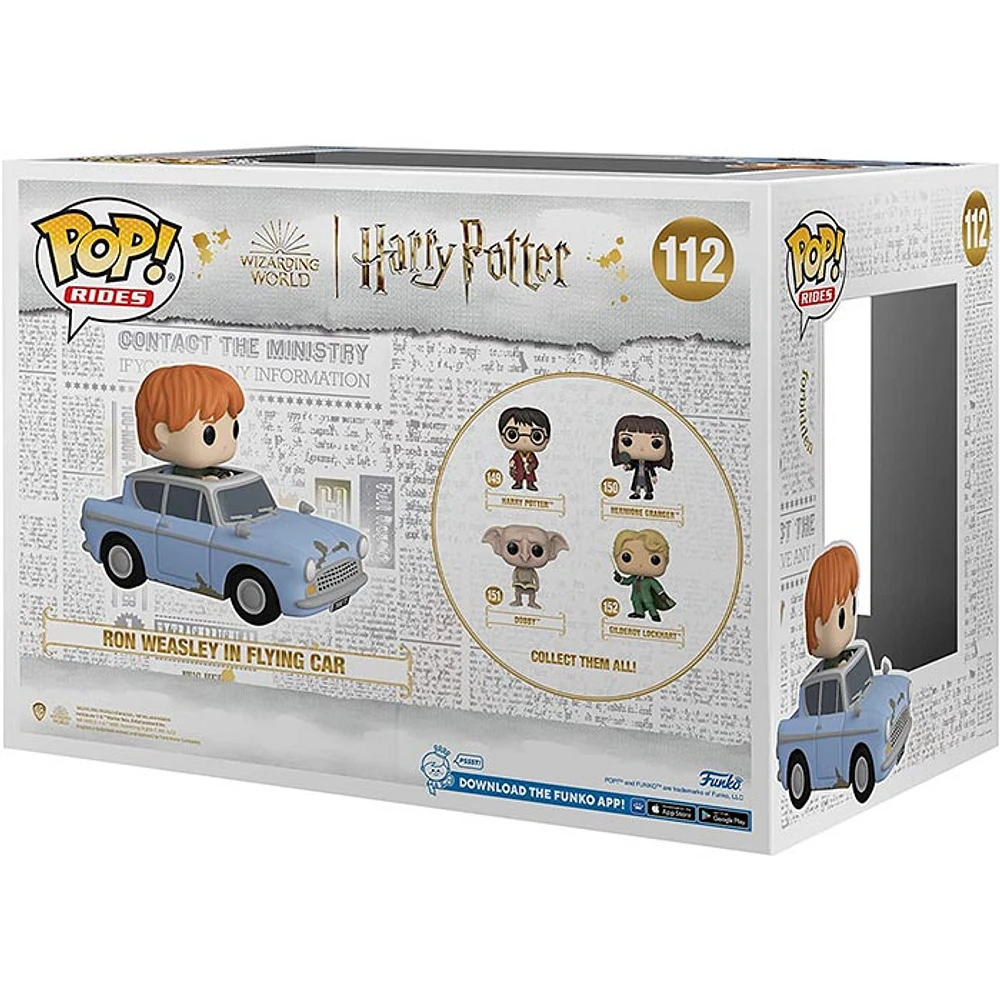 Funko Pop! Harry Potter Chamber of Secrets 20th Anniversary Ron Weasley in Flying Car