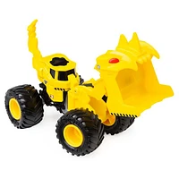 Monster Jam, Official Scoops Dirt Squad Scooper Monster Truck with Moving Parts, 1:64 Scale