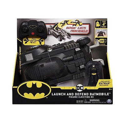 Batman Launch And Defend Batmobile Remote Control Vehicle With Exclusive 4-Inch