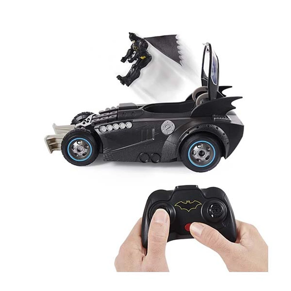 Batman Launch And Defend Batmobile Remote Control Vehicle With Exclusive 4-Inch