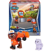 PAW Patrol, Big Truck Pups Zuma Action Figure with Clip-on Rescue Drone