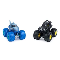 Monster Jam Official Batman VS Megalodon Die Cast Monster Trucks