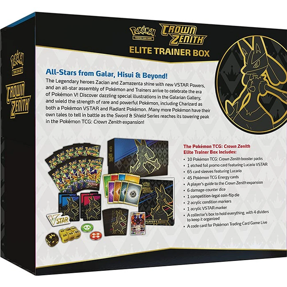 Pokemon Trading Card Game: Crown Zenith Elite Trainer Box