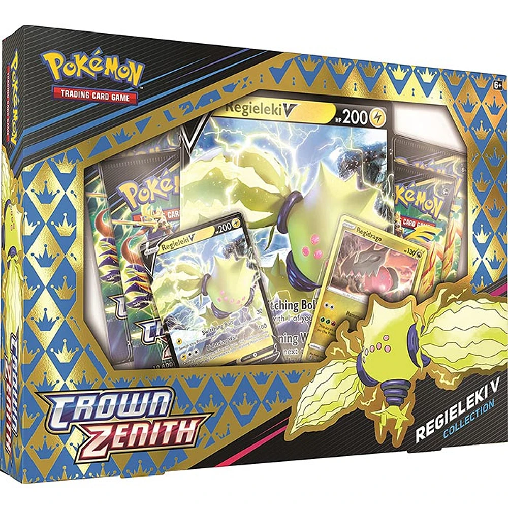 Pokemon Trading Card Game: Crown Zenith Collection – Pokemon V Regieleki or Regidrago