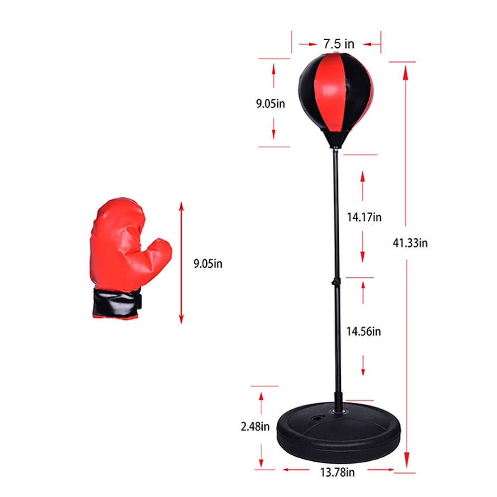 Punching Bag and Gloves Set