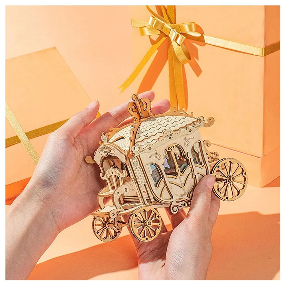 Rolfie 3D Wooden Puzzle Classic Carriage DIY Model Kits Decor