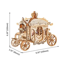 Rolfie 3D Wooden Puzzle Classic Carriage DIY Model Kits Decor