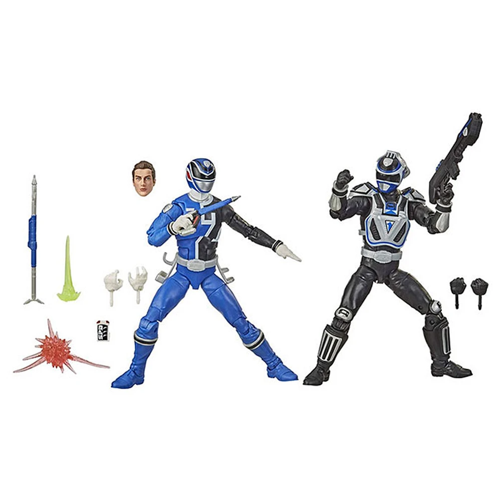 Power Rangers Lightning Collection S.P.D. B-Squad Blue Vs S.P.D A-Squad Blue