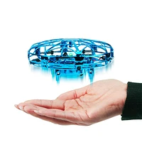 Hover UFO Drone – Hand-Controlled Mini Quadcopter with LED Lights (Random Pick)